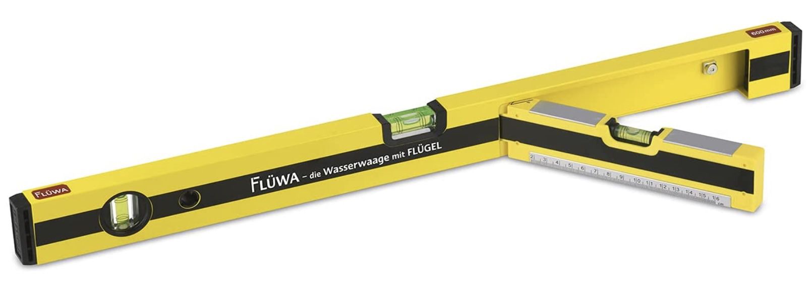 FLÜWA Präzisionswasserwaage mit Flügel 60 cm für 10,56€ (statt 20€)   Prime