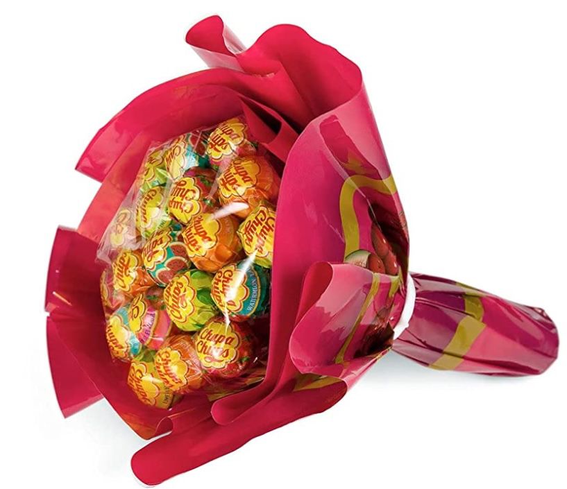 Chupa Chups Lutscher Blumenstrauss bestehend aus 6 Sorten ab 5,59€ (statt 9€)   Prime Sparabo