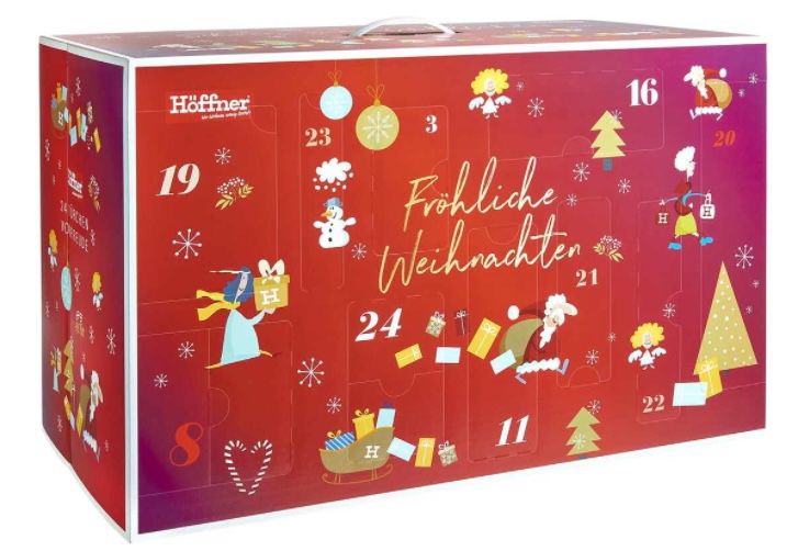 Höffner Adventskalender 2021 für 84,90€   Inhalt z.B. Instax mini 9 Kamera (Wert 59€)