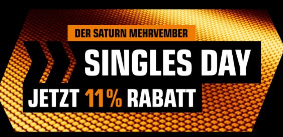 MediaMarkt & Saturn mit 11% Singles Day Rabatt + 10€ Gutschein ab 100€ Bestellwert