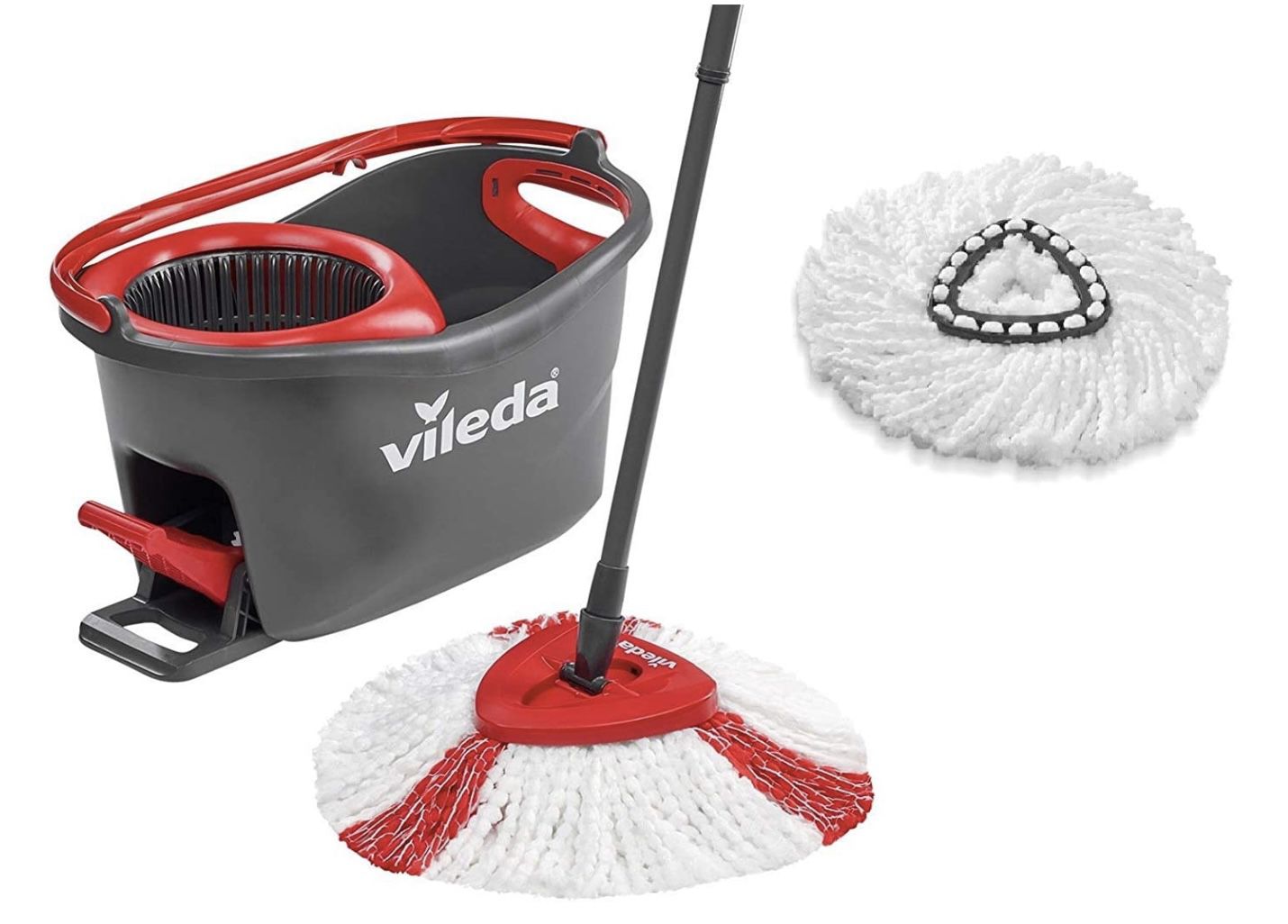 Vileda Turbo Komplett Set   Wischmop und Eimer sowie extra Classic Ersatzkopf ab 29,99€ (statt 40€)