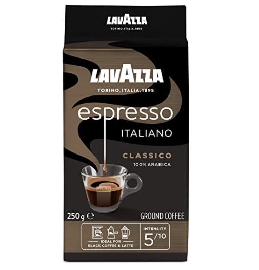 4x 250g Lavazza Gemahlener Kaffee Espresso Italiano 100% Arabica ab 14€ (statt 17€) &#8211; Prime Sparabo