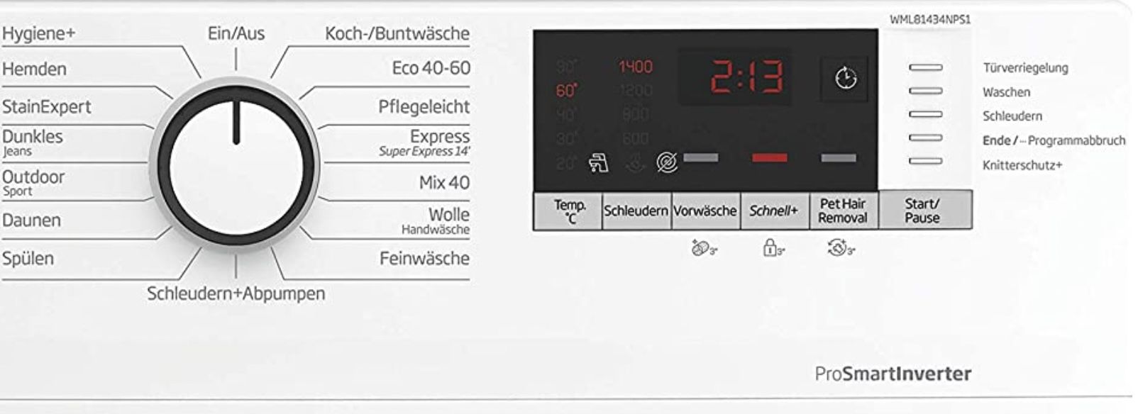 Beko WML81434NPS1 Waschmaschine (8kg) mit Nachlegefunktion für 299€ (statt 425€)