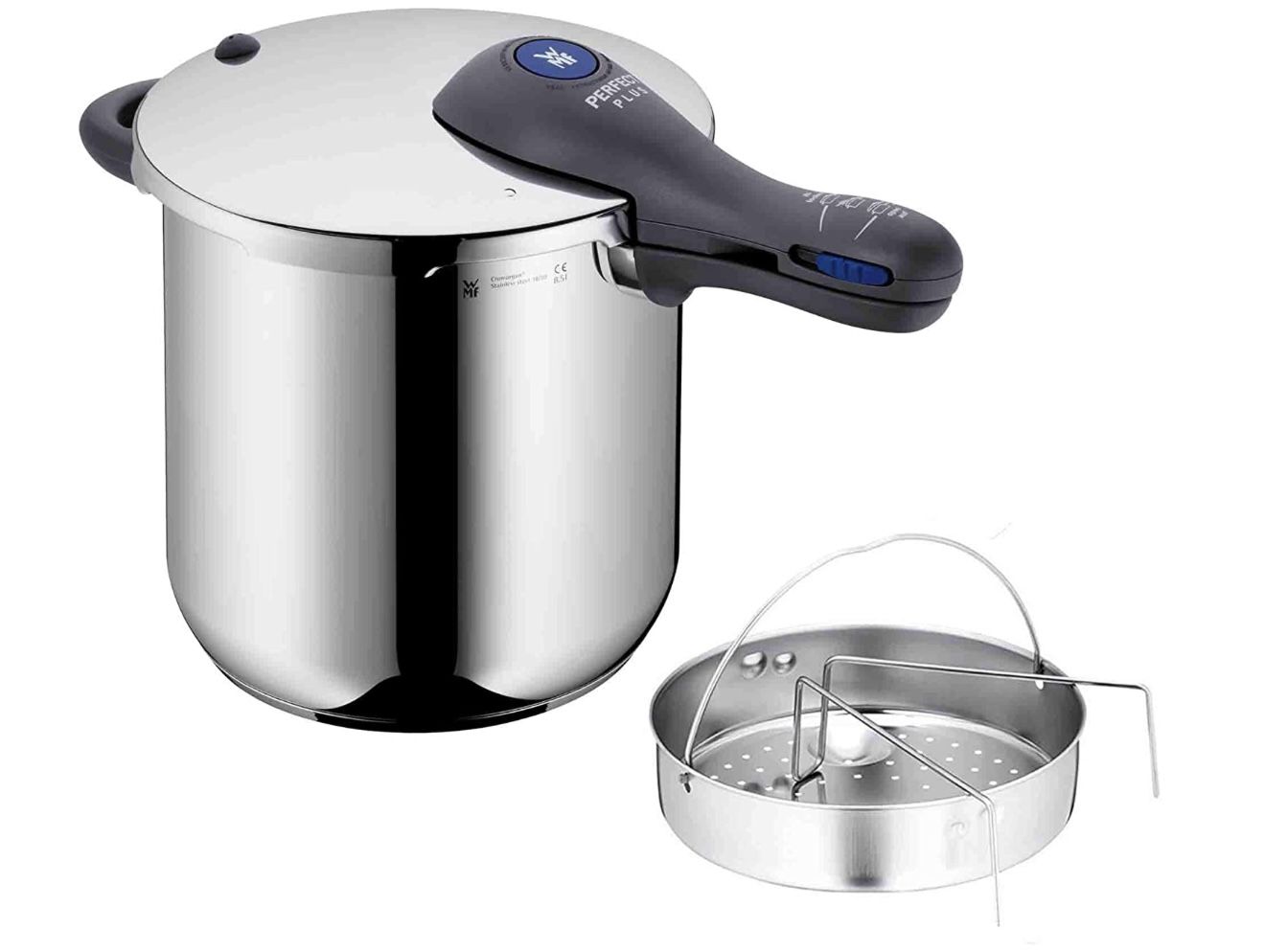 WMF Perfect Plus Induktion Schnellkochtopf mit 8,5L & Einsatz Set für 141,35€ (statt 198€)