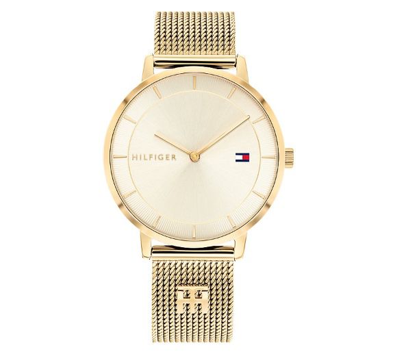 Tommy Hilfiger Tea Damenuhr in Gold für 75€ (statt 93€)