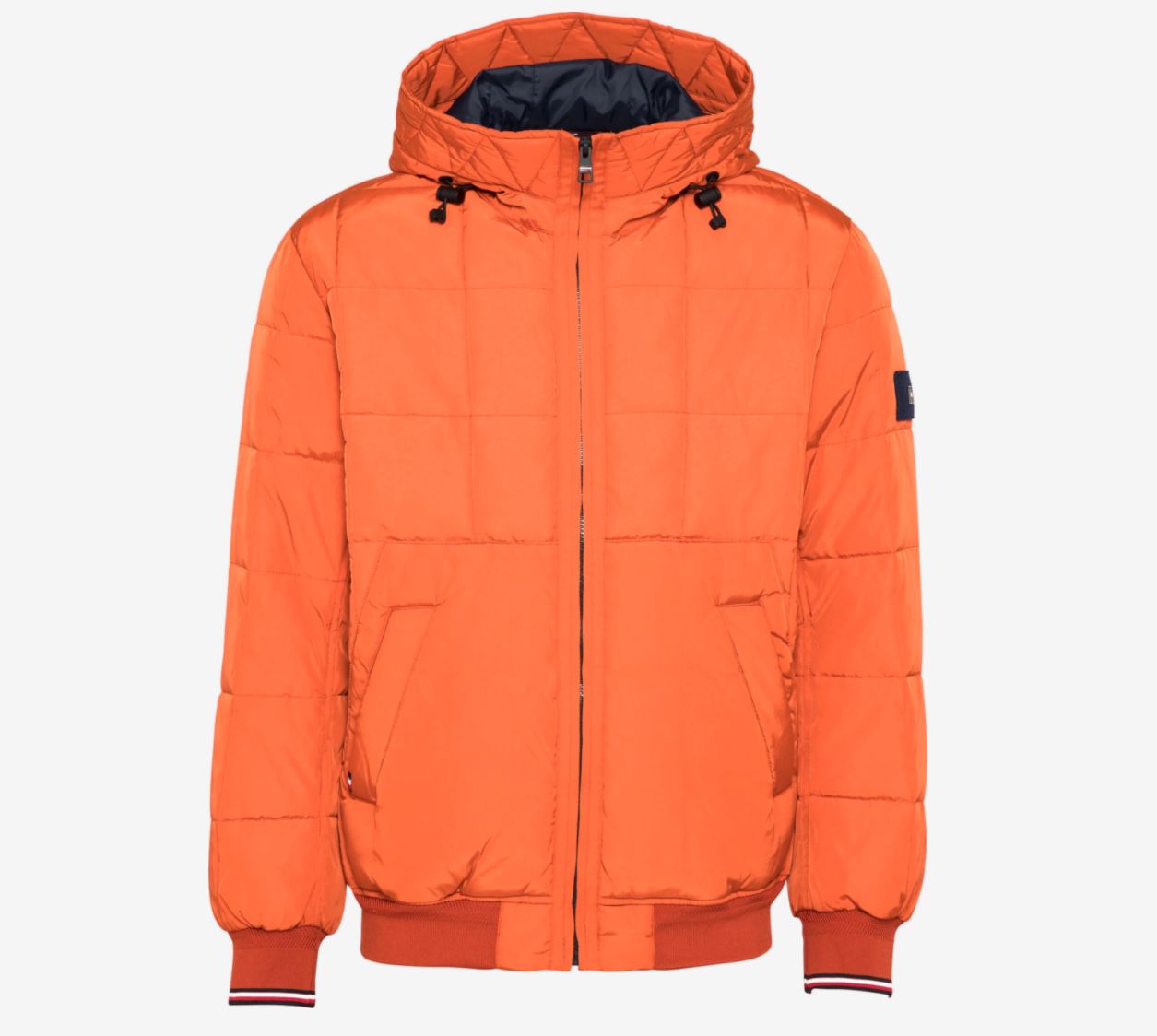 Tommy Hilfiger Quilted Hooded Funktionsjacke in Orange für 139€ (statt 184€)   S, M, L