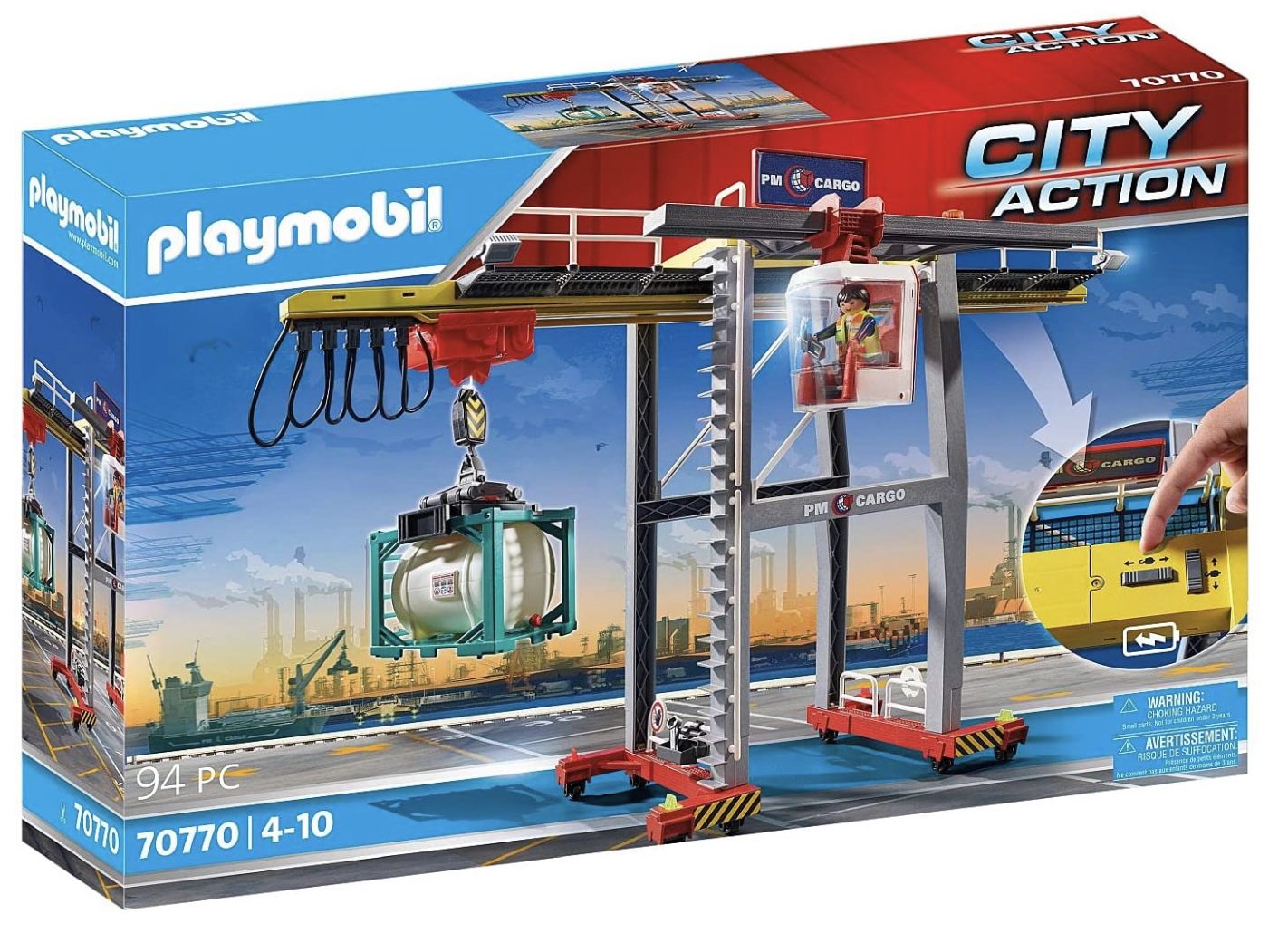 Playmobil 70770 City Action Portalkran mit Containern für 35€ (statt 40€)