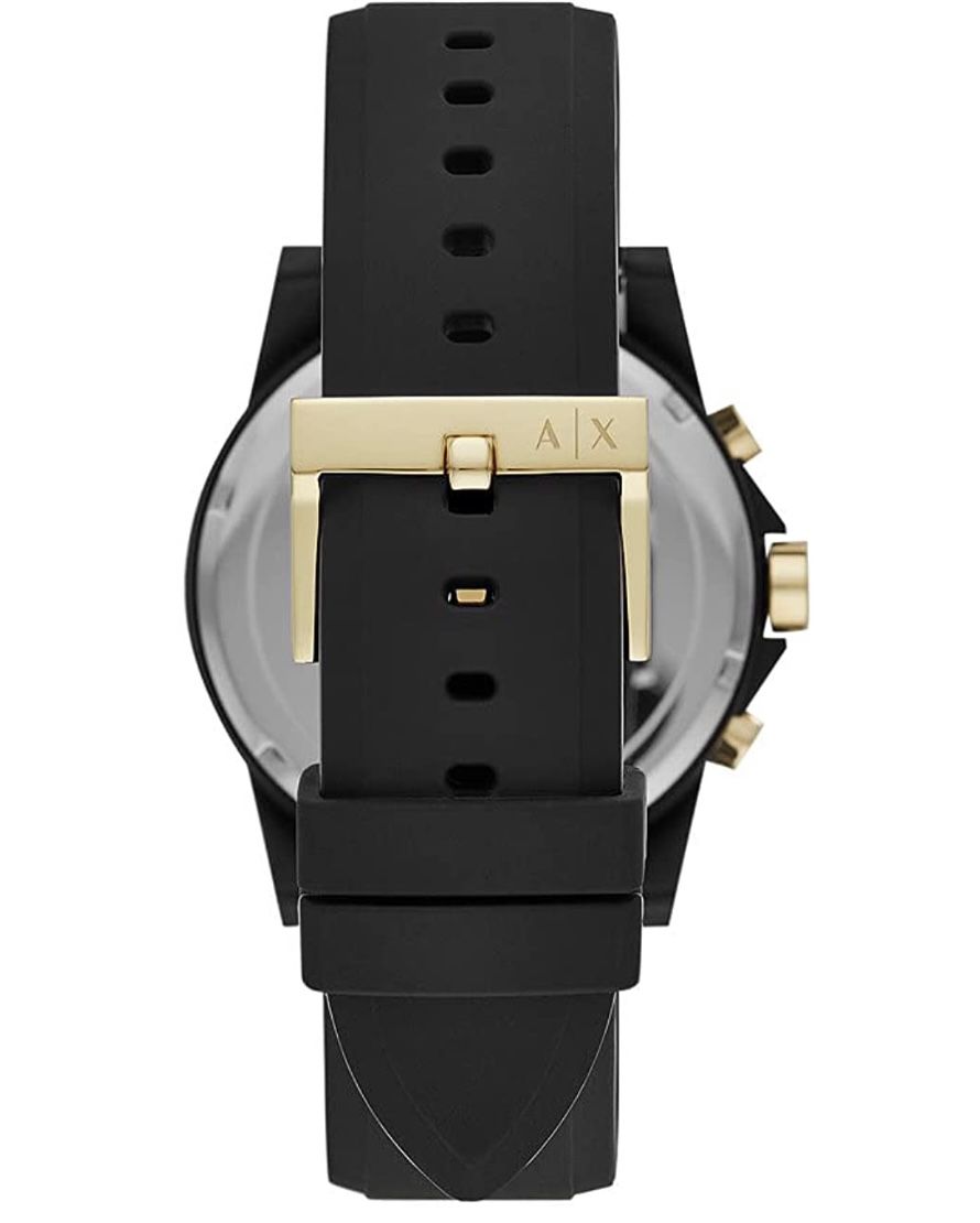 Emporio Armani AX7105 Herren Chronograph Uhr mit Silikon Armband für 77,77€ (statt 103€)