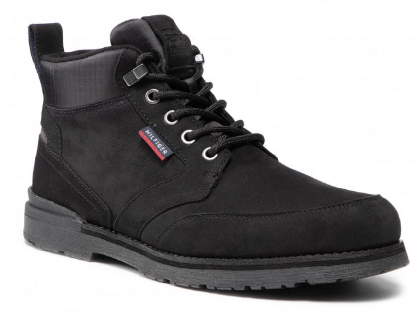 🔥 Schnell? Tommy Hilfiger Outdoor Corporate Mix Boots aus Veloursleder für 59,96€ (statt 148€)