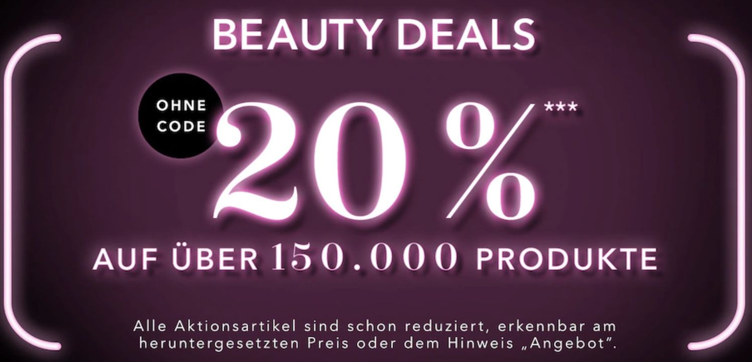 Douglas: Beauty Friday mit 20% Rabatt auf über 150.000 Produkte   z.B. 200ml Jean Paul Gaultier Le Male Eau de Toilette für 59,99€ (statt 69€)