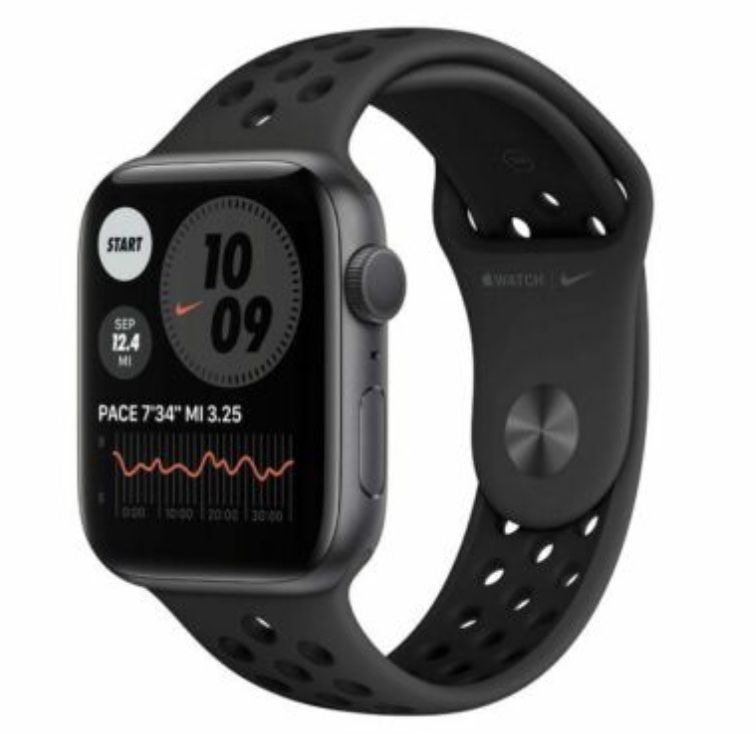 Apple Watch Nike Series 6 44mm (GPS) in Schwarz für 354€ (statt 412€)