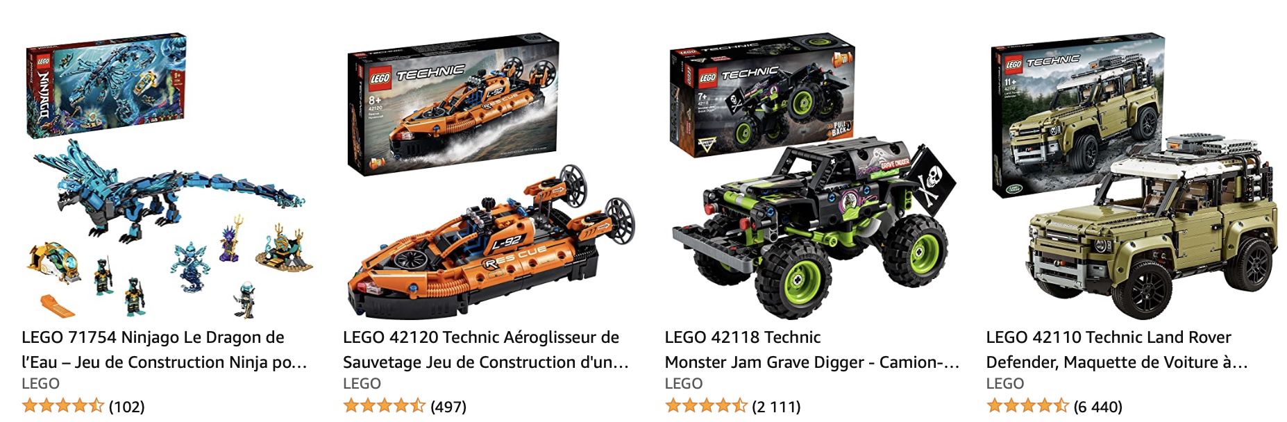 3 Legos zum Preis von 2 bei Amazon Frankreich