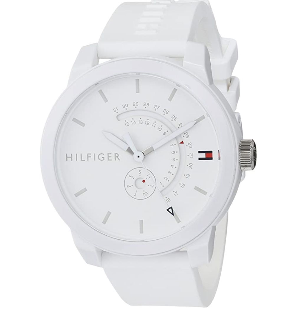 Tommy Hilfiger 1791481 Unisex Quarz Uhr mit Silikon Armband für 73,30€ (statt 101€)