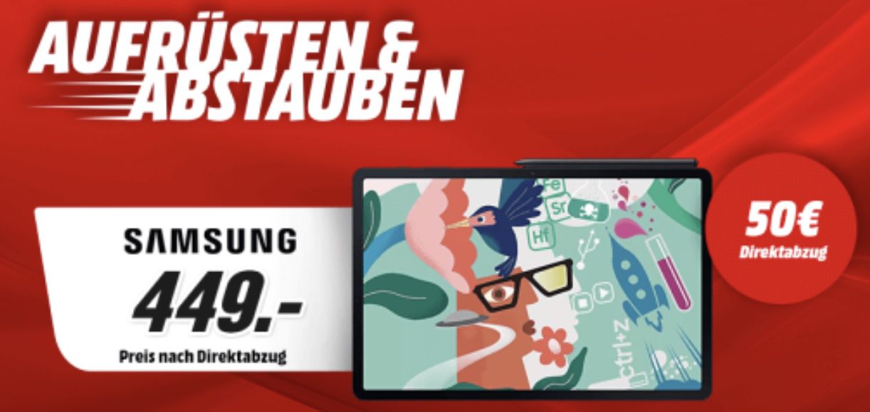 MediaMarkt: bis 300€ Direktabzug auf ausgewählte Fernseher, Tablets, Notebooks uvm.