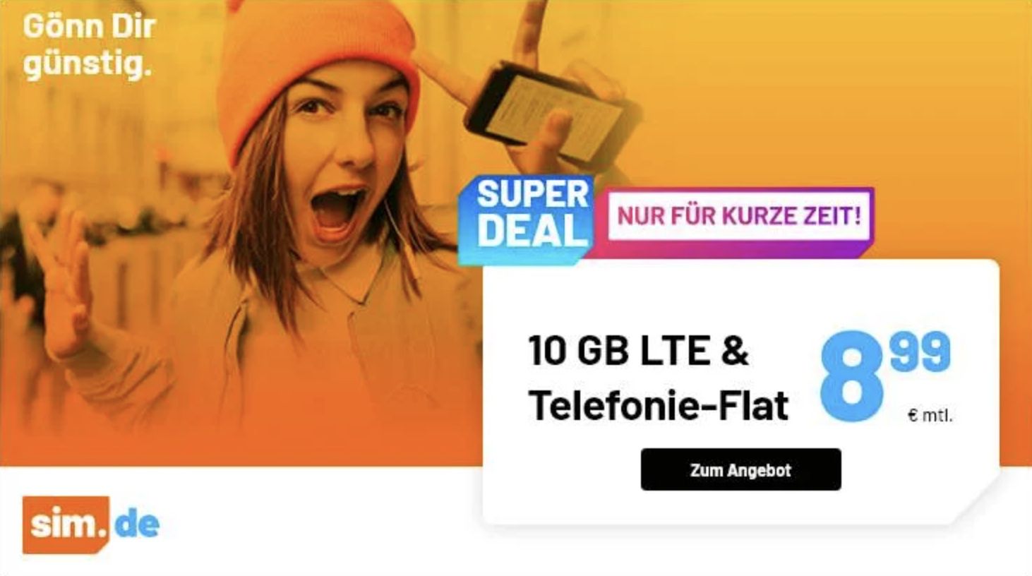 o2 Allnet Flat mit 10GB LTE für 8,99€ mtl. + ohne Laufzeit möglich