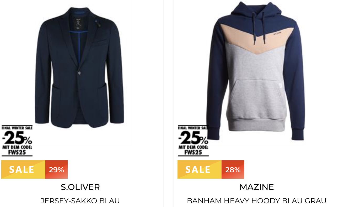 Tara M: 25% auf ALLES im Sale   z.B. Wellensteyn Agency Übergangsjacke für 149€ (statt 250€)