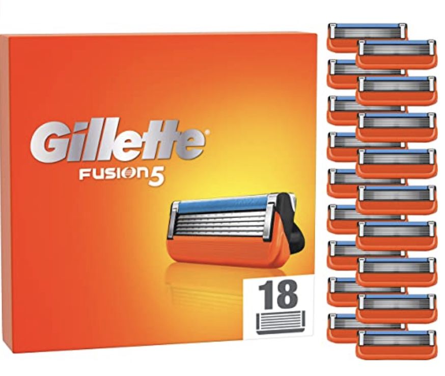 18 Ersatzklingen für Gillette Fusion 5 ab 32,03€ (statt 50€)   Sparabo
