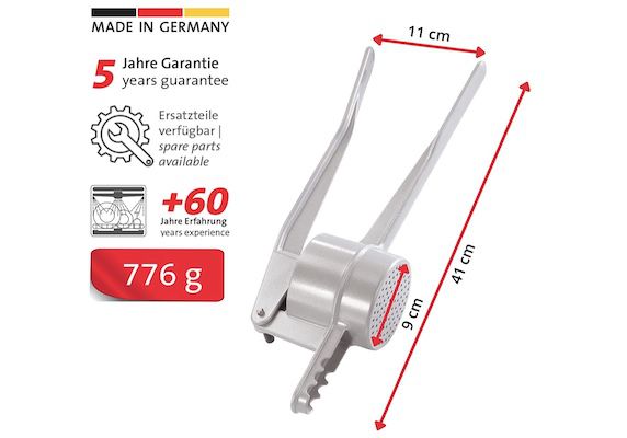 Westmark Spätzle /Kartoffelpresse aus Aluminium in Silber für 29,99€ (statt 41€)