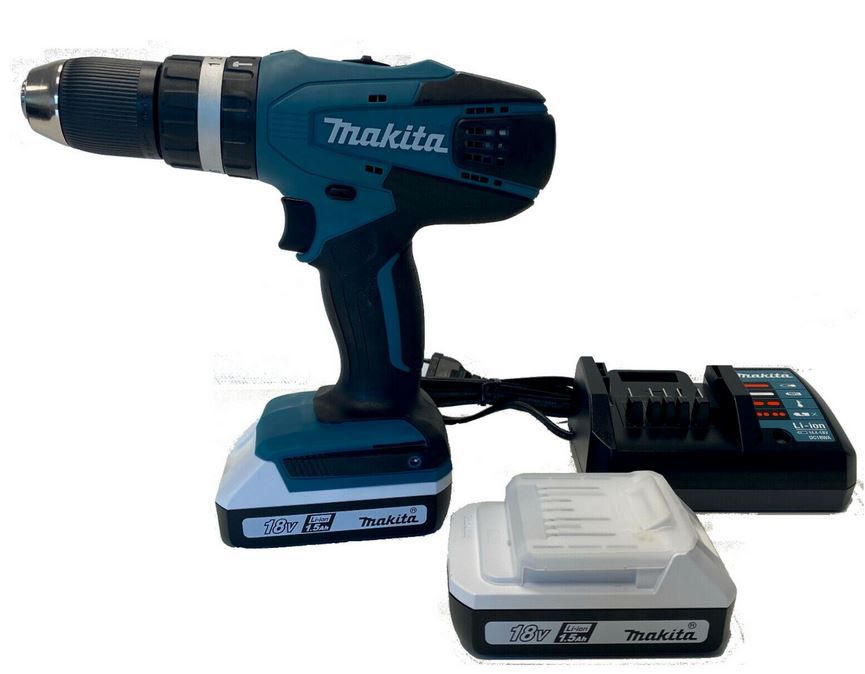 Makita HP457DWE Schlagbohrschrauber 18v + 2x 1,5AH Akku + Ladegerät für 109,95€ (statt 120€)