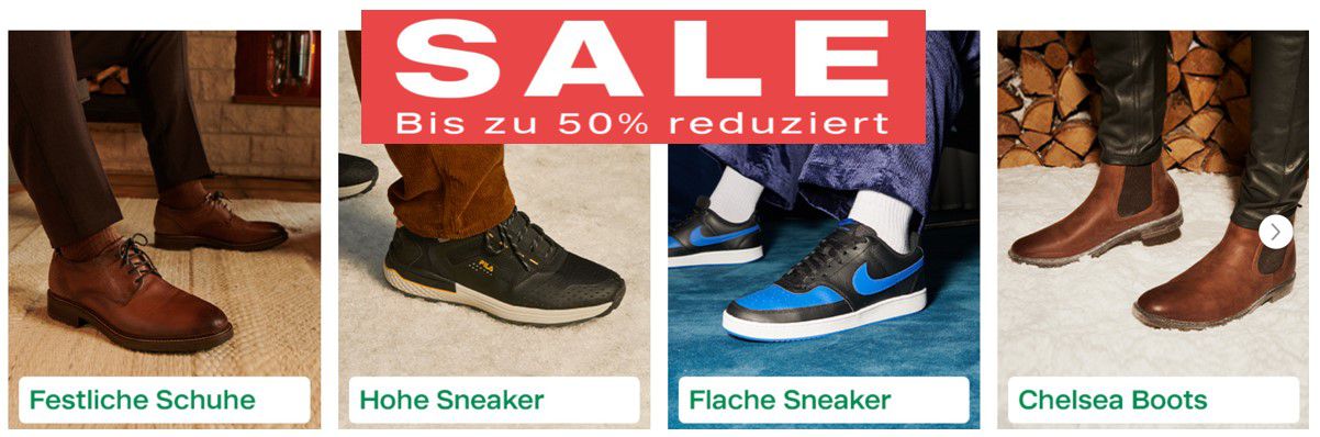 Deichmann Sunday Special Sale mit bis zu 50% Rabatt + 20% Extra Rabatt + keine VSK