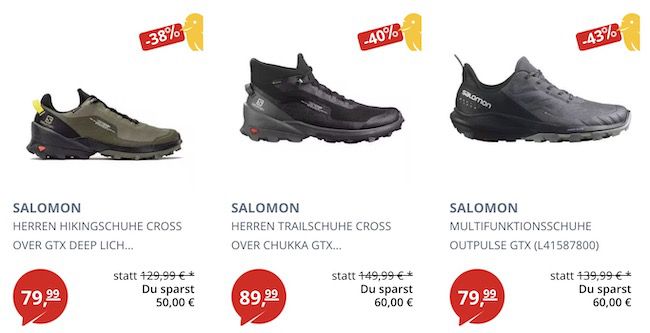 Picksport Black Friday mit 20% Extra Rabatt auf ALLES   z.B. Salomon Cross Over Chukka GTX für 71,99€ (statt 134€)