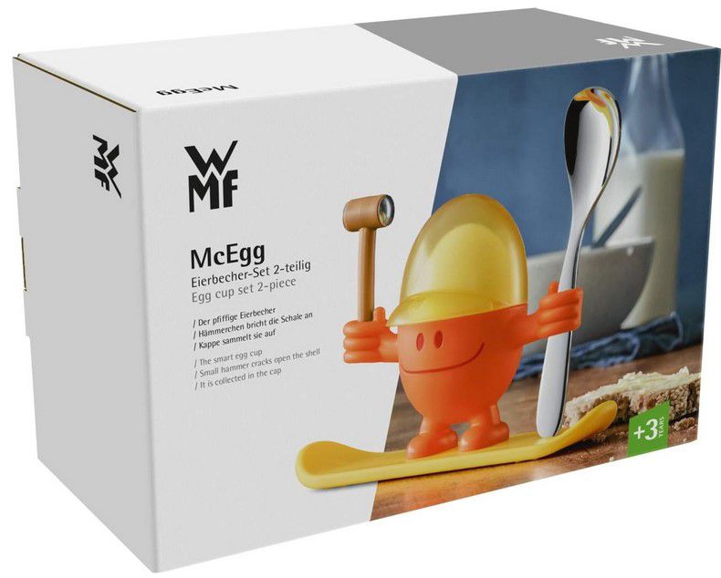 WMF McEgg Eierbecher mit Löffel Orange für 6,99€ (statt 10€)