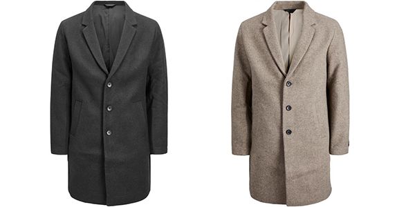 Jack & Jones JJEMOULDER Herren Woll Mantel in drei Farben für 89,99€ (statt 119€)