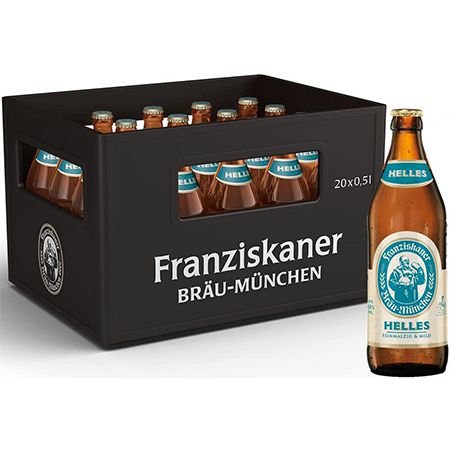 Franziskaner Helles Flaschenbier im 20 x 0.5 l Kasten für 12,99€ + 3,10€ Pfand (statt 21€)   Prime