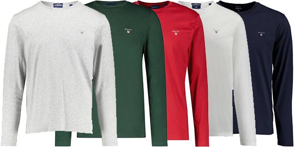 Gant Solid Herren Langarmshirt in vielen Farben für 33,79€ (statt 40€)