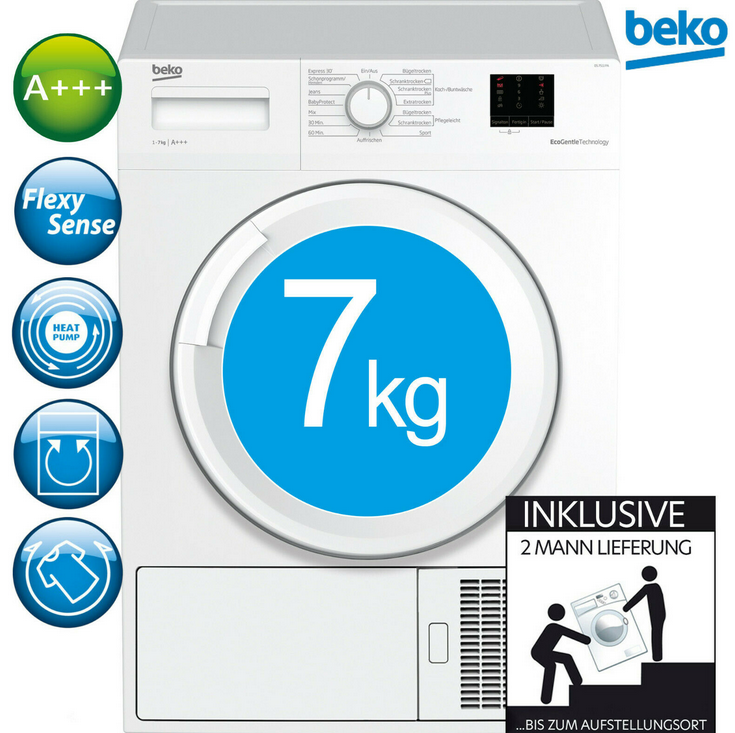 Beko DS7511PA Wärmepumpentrockner 7kg für 382,49€ (statt 430€)