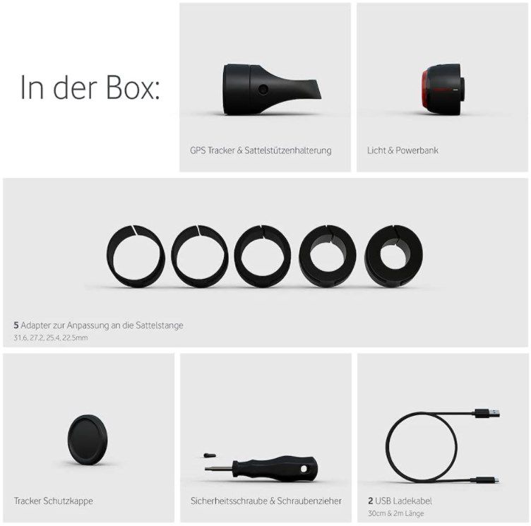 Vodafone Curve Bike Light & GPS Tracker ab 69,90€ (statt 114€)