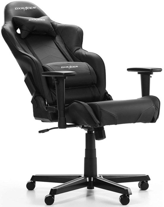 DXRacer Racing Gaming Stuhl Series R0 mit Kunstleder, Verstellbare Rückenlehne bis 135° in Schwarz für 239€ (statt 276€)