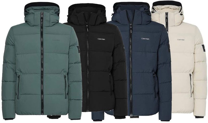 Calvin Klein Crinkle Nylon Puffa Jacket Steppjacke  in 4 Farben für je 199,92€ (statt 250€)