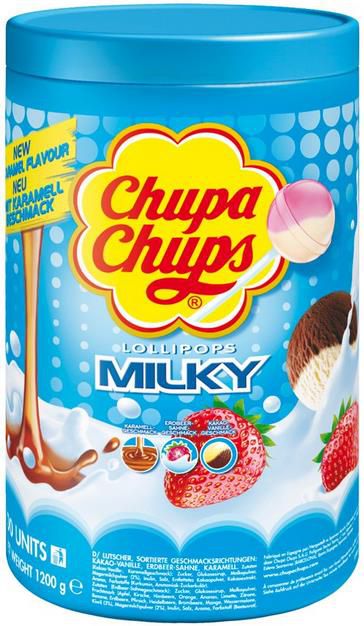 Chupa Chups Schlemmerlutscher Dose   100er Vorrat Milky Lollis für 9,59€ (statt 13€)   Prime