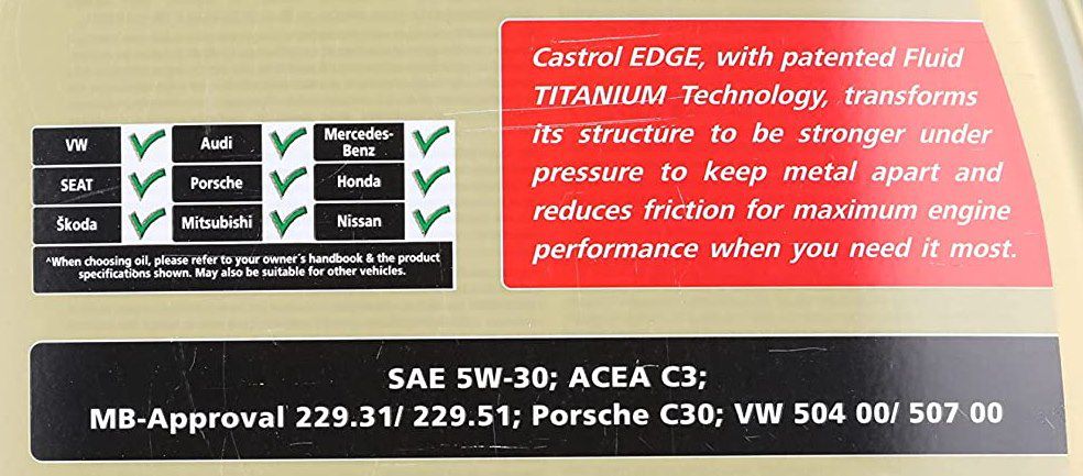 5 Liter Castrol EDGE Titanium LL 5W 30 für 38,25€ (statt 48€)