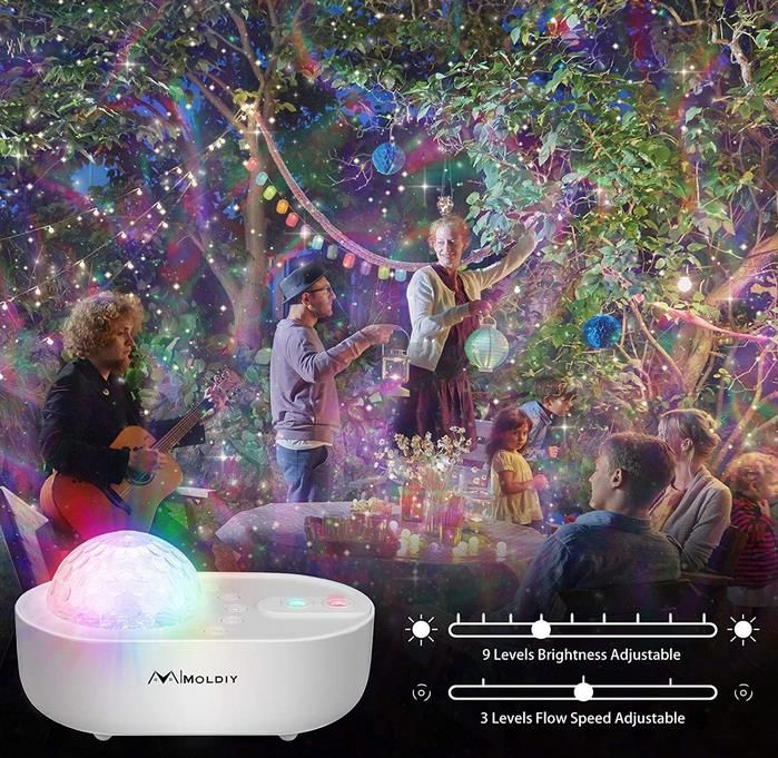 Moldiy LED Sternenhimmel Projektor mit Fernbedienung und Lautsprecher für 10,99€ (statt 22€)   Prime