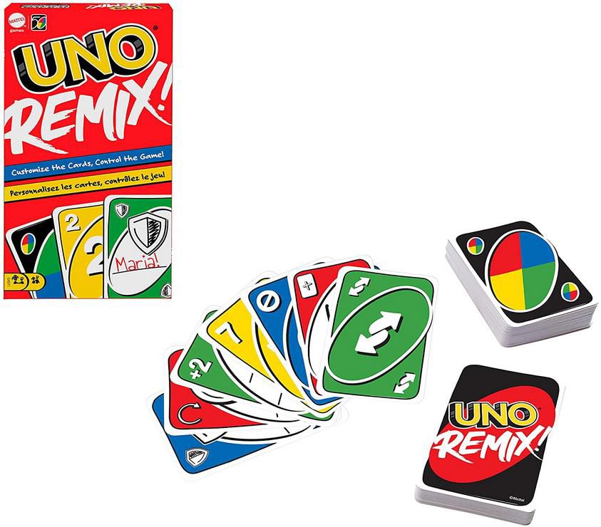 Mattel UNO Remix   Individuell gestaltbares Kartenspiel für 7,59€ (statt 13€)   Prime