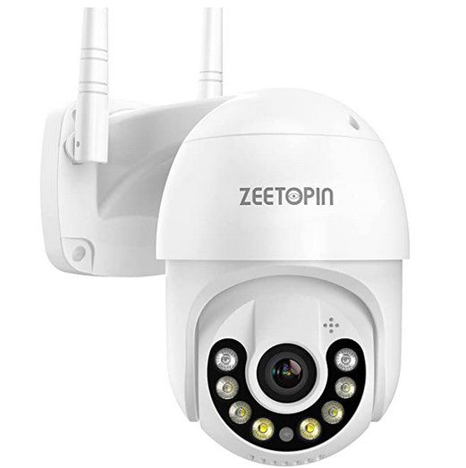 Zeetopin 1080p PTZ Überwachungskamera Außen mit 20m Farbnachtsicht & Bewegungserkennung für 39,99€ (statt 80€)