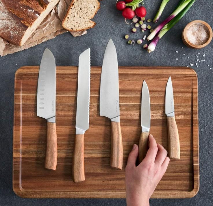 Springlane Akazienholz Messer Set 5 tlg für 39,92€ (statt 50€)