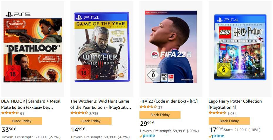 Amazon: Bis zu 40% Rabatt auf Videogames und Zubehör z.B. Fifa 22 (PC) für 29,99€ (statt 38€)