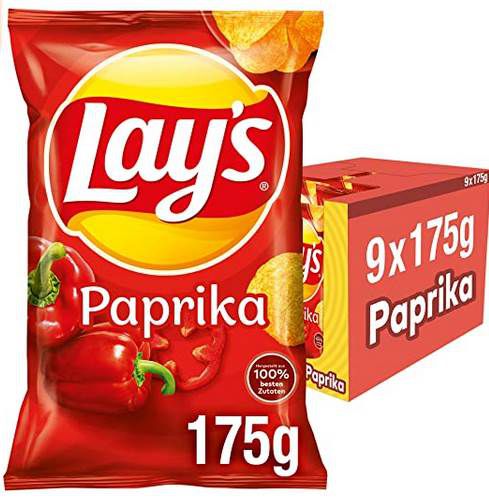 5 Sorten Lays Chips im 9er Pack z.B. Kräuterbutter, KFC oder Paprika für je 8,99€ (statt 14€)   Prime Sparabo