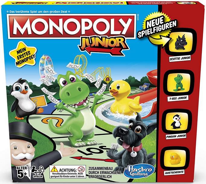 Hasbro Monopoly   Junior   Der Klassiker für die Kleinen für 10,99€ (statt 19€)   Prime