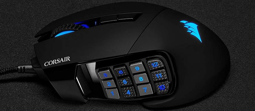 Corsair Scimitar Elite RGB Gaming Maus mit 18.000dpi Sensor für 64,90€ (statt 73€)