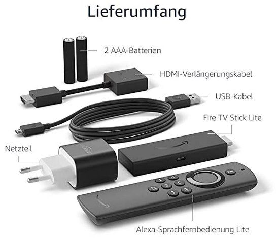 Amazon Fire TV Stick Lite mit Alexa Sprachfernbedienung (refurbished) für 12,99€ (statt 23€)