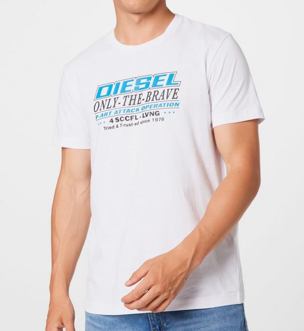Diesel Diegos Herren T Shirt in Weiß für 37,90€ (statt 50€)