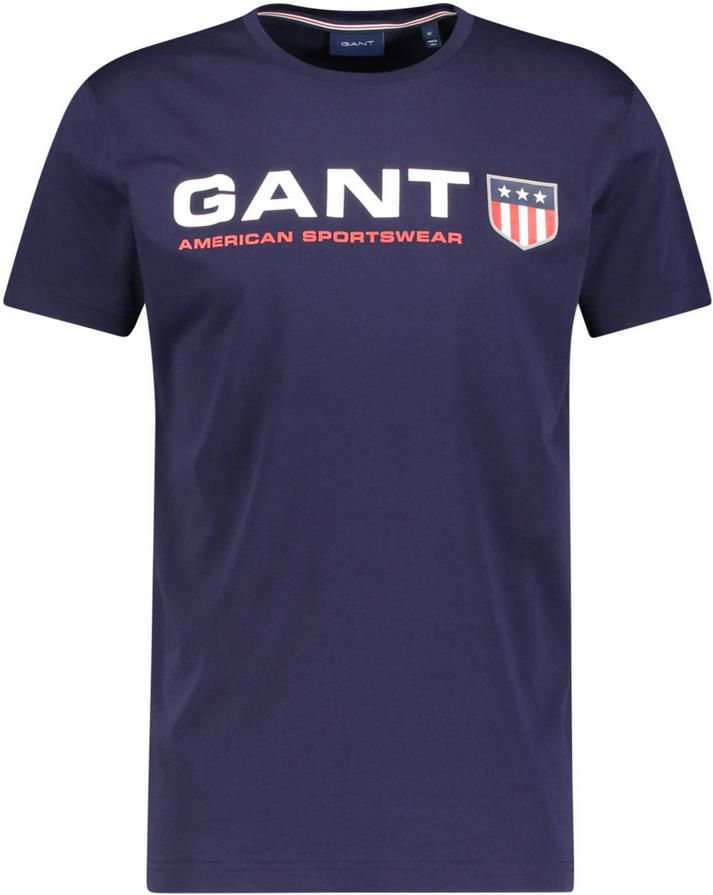 Gant Retro Shield Herren T Shirt in Weiß oder Blau für 31,70€ (statt 38€)