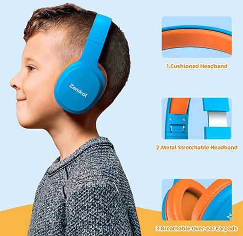 Zamkol ZH100 Bluetooth Over Ear Kinderkopfhörer für 15,17€ (statt 26€)   Prime