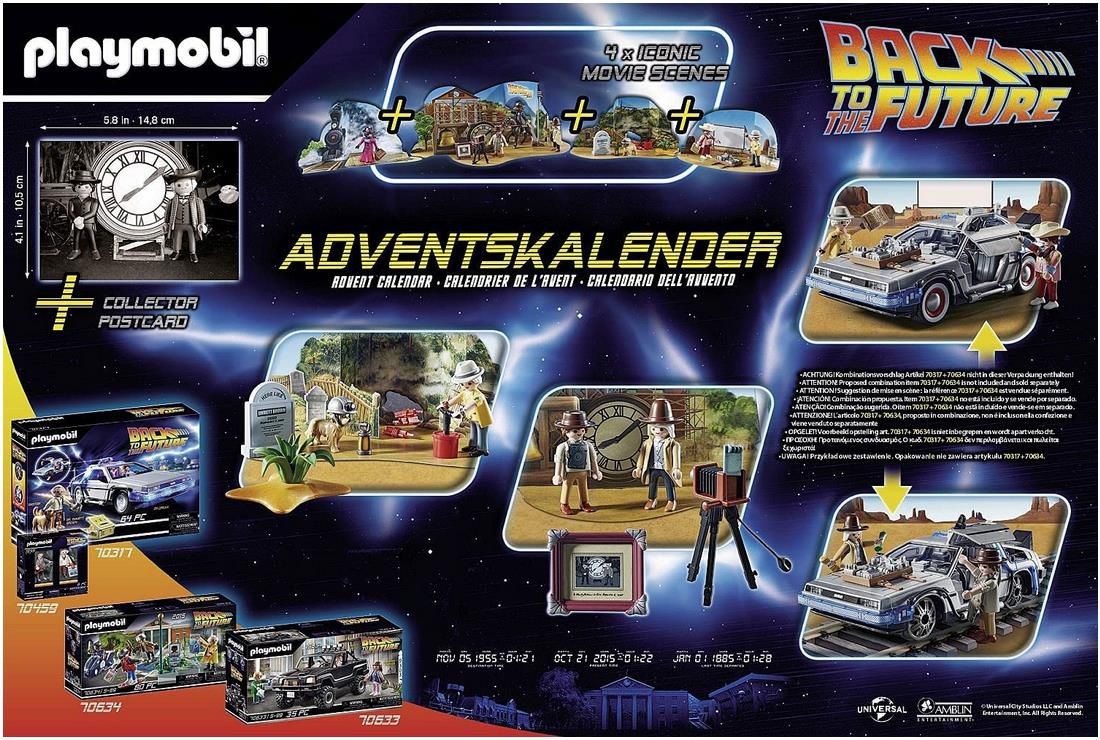 PLAYMOBIL 70576 Back To The Future III   Adventskalender 2021 für 14,99€ (statt 23€)   Prime