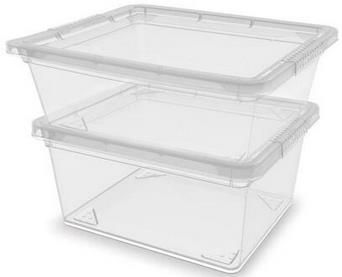 KIS transparente Aufbewahrungsboxen aus Kunststoff   z.B. die 33,5 x 19 x 9,5 cm Box für 1,99€ (statt 3€)   Abholung