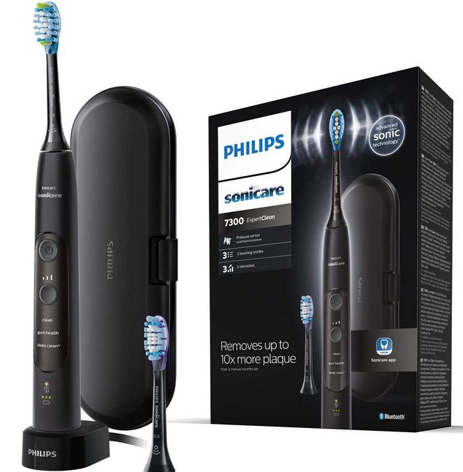 Philips HX9601/02 Expertclean 7300 elektrische Zahnbürste mit Schalltechnologie für 91,89€ (statt 112€)